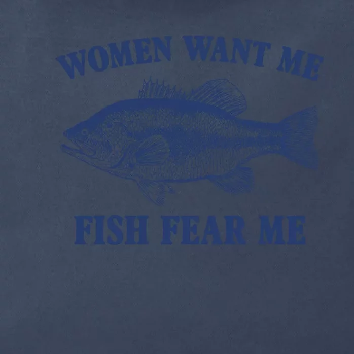 Women Want Me Fish Fear Me Zip Tote Bag