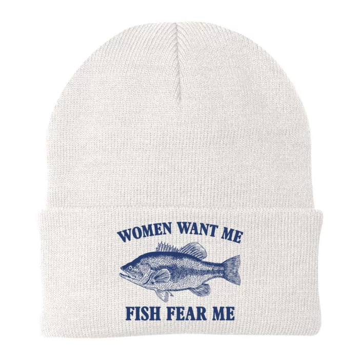 Women Want Me Fish Fear Me Knit Cap Winter Beanie