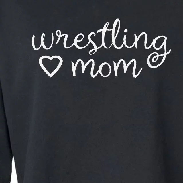 Winter Wrestling Mom Mama Momma Mommy Mother Autumn Cropped Pullover Crew