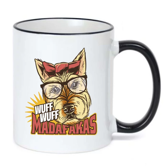 Wuff Wuff Madafakas Funny Dog Black Color Changing Mug