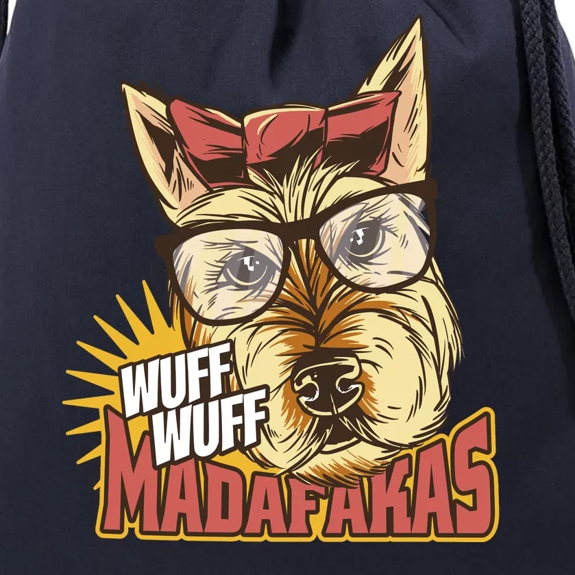 Wuff Wuff Madafakas Funny Dog Drawstring Bag