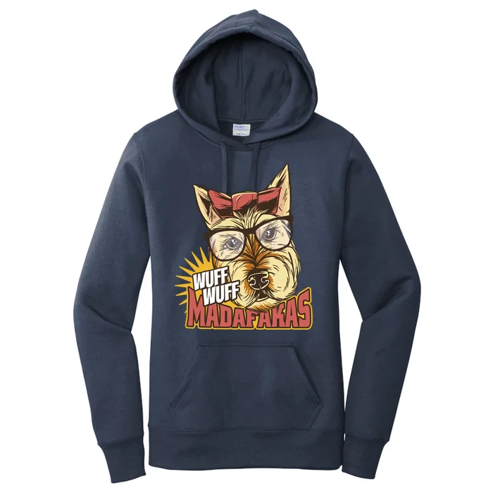 Wuff Wuff Madafakas Funny Dog Women's Pullover Hoodie