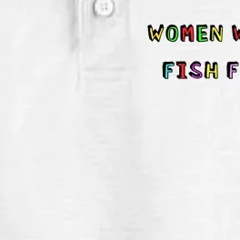 Women Want Me Fish Fear Me Funny Fishing Dry Zone Grid Performance Polo