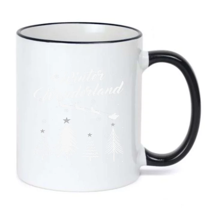 Winter Wonderland My Christmas Pajama Family Xmas Black Color Changing Mug