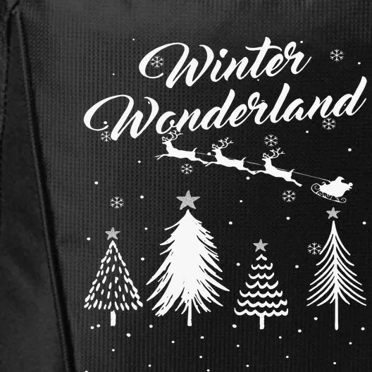 Winter Wonderland My Christmas Pajama Family Xmas City Backpack