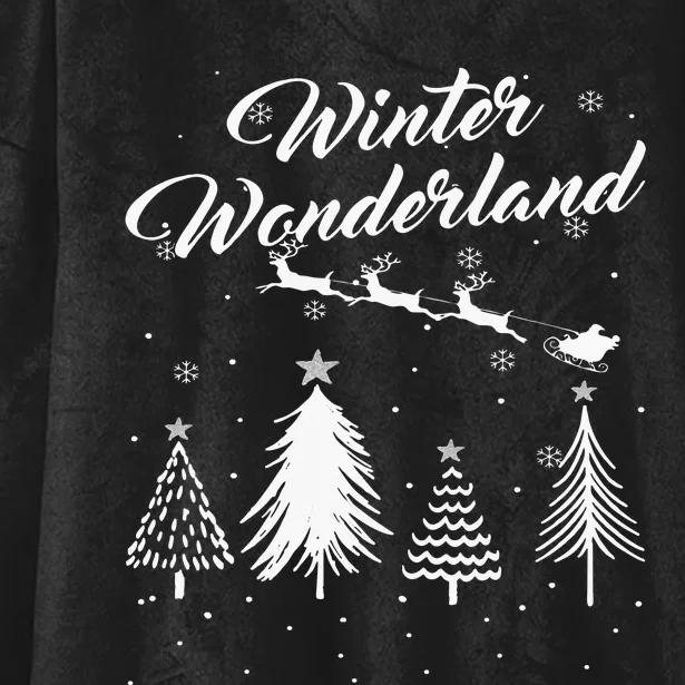 Winter Wonderland My Christmas Pajama Family Xmas Hooded Wearable Blanket