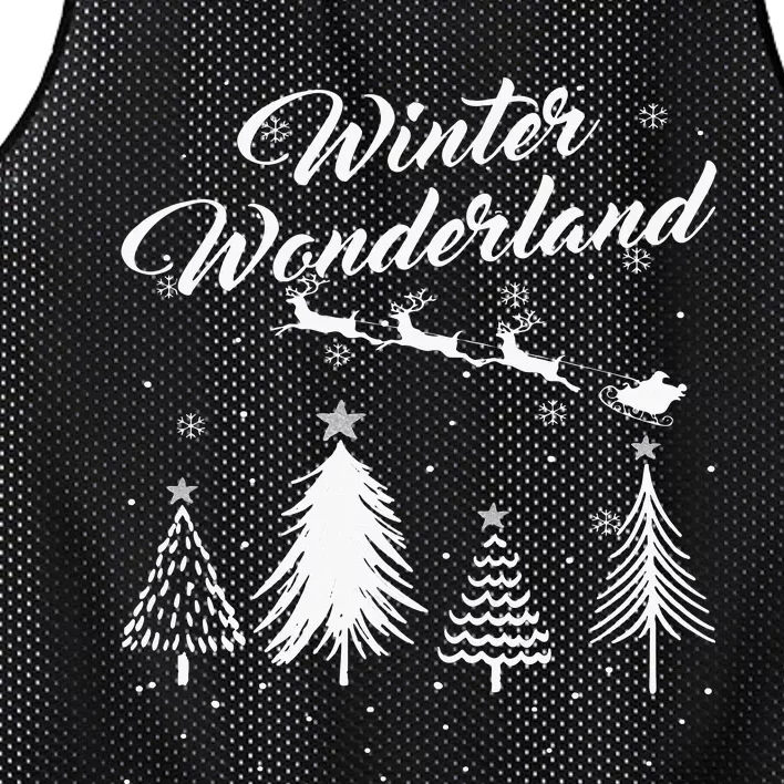 Winter Wonderland My Christmas Pajama Family Xmas Mesh Reversible Basketball Jersey Tank