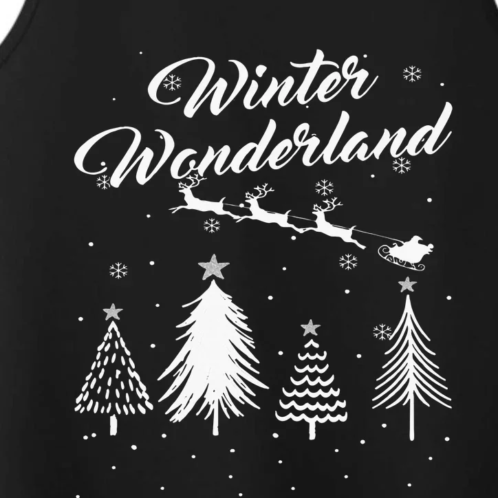 Winter Wonderland My Christmas Pajama Family Xmas Performance Tank