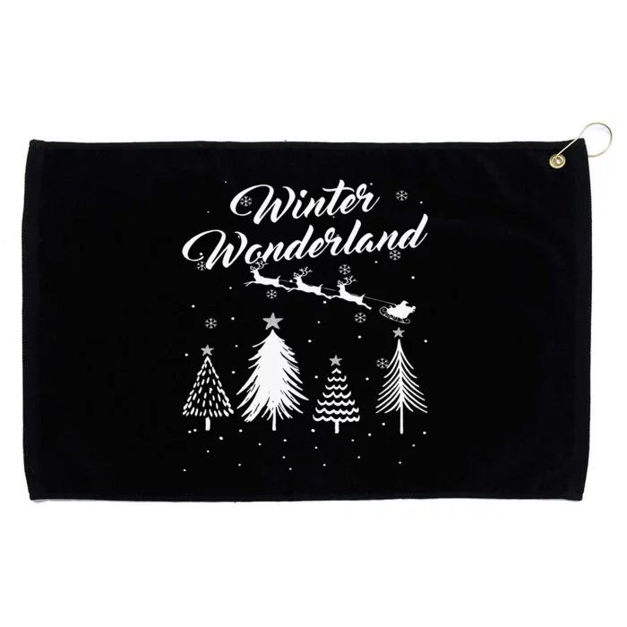 Winter Wonderland My Christmas Pajama Family Xmas Grommeted Golf Towel