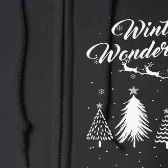 Winter Wonderland My Christmas Pajama Family Xmas Full Zip Hoodie