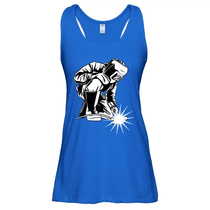 Welder Welding Metal Worker Fabricator Blacksmith Cool Gift Ladies Essential Flowy Tank