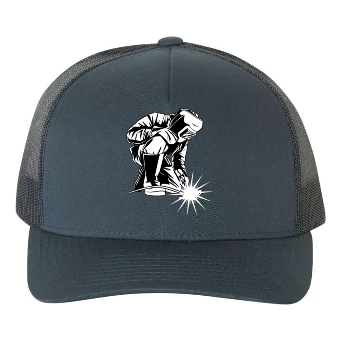 Welder Welding Metal Worker Fabricator Blacksmith Cool Gift Yupoong Adult 5-Panel Trucker Hat