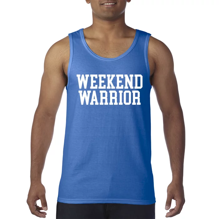 Weekend Warrior Meaningful Gift Party Ing Bar Keg Pong Team Varsity Gift Tank Top