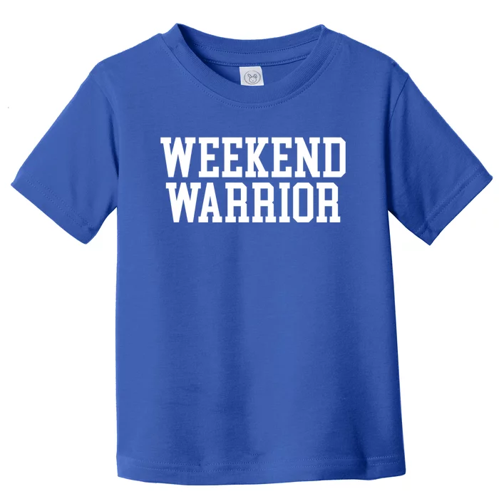 Weekend Warrior Meaningful Gift Party Ing Bar Keg Pong Team Varsity Gift Toddler T-Shirt