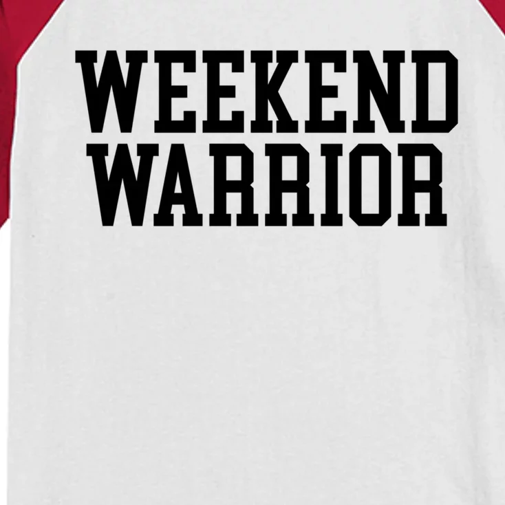 Weekend Warrior Meaningful Gift Party Ing Bar Keg Pong Team Varsity Gift Kids Colorblock Raglan Jersey