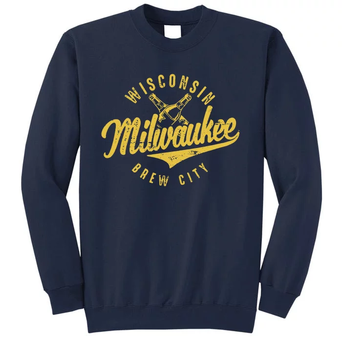 Wo Wisconsin Milwaukee Brew City Tall Sweatshirt