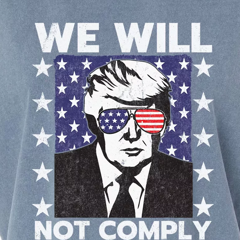 We Will Not Comply Garment-Dyed Women's Muscle Tee