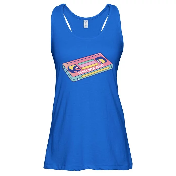 We Will Never Forget Classic Cassette Tape Funny Gift Ladies Essential Flowy Tank