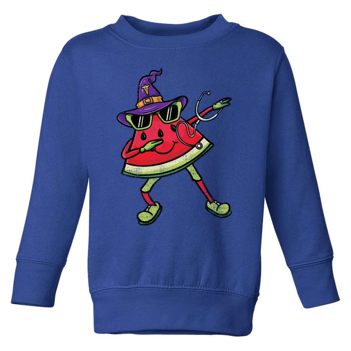 Watermelon Witch Nurse Vintage Great Gift Toddler Sweatshirt