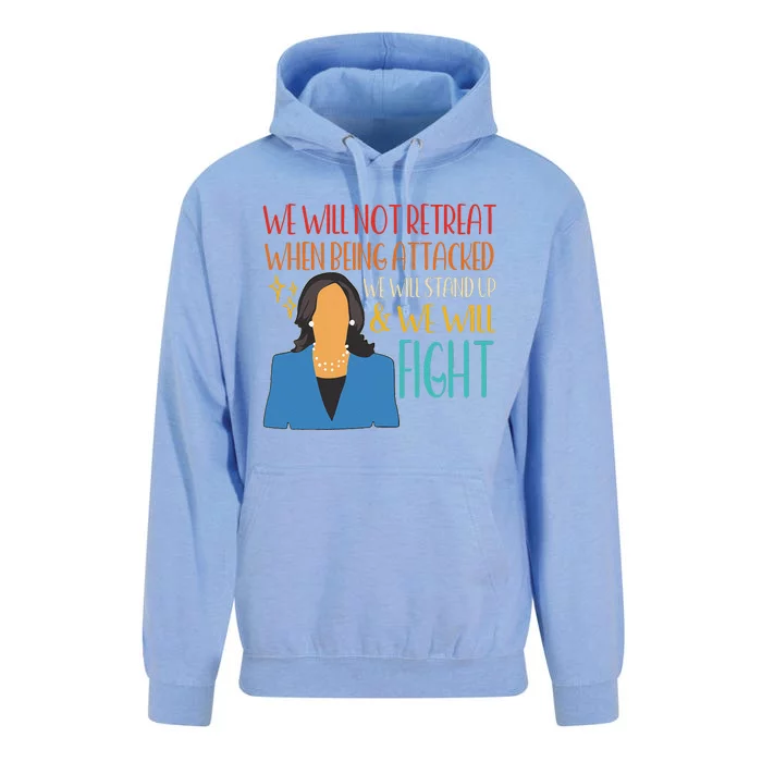 We Will Not Retreat When Being Attacked We Will Stand Up Unisex Surf Hoodie