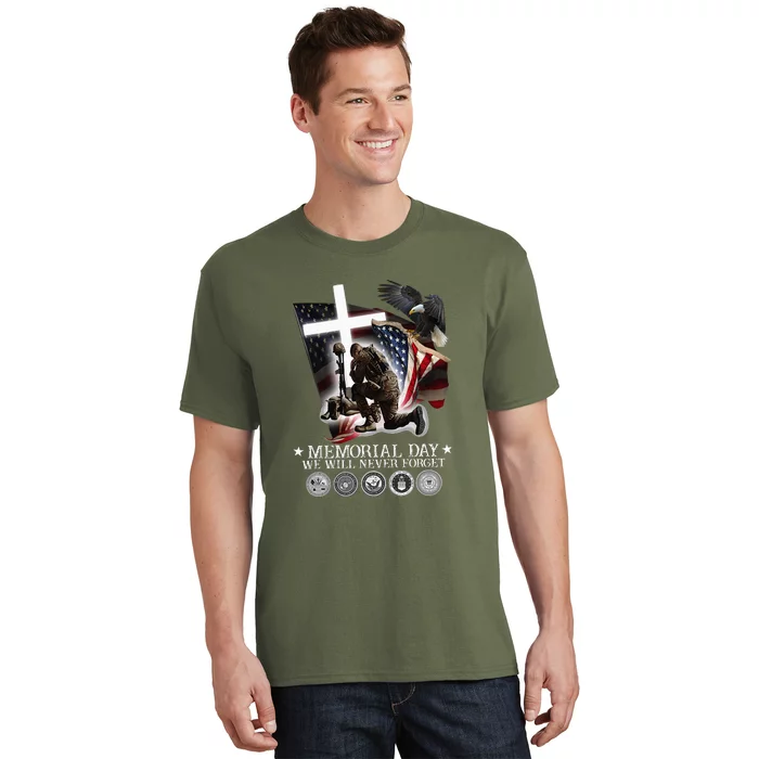 We Will Never Forget Veteran Memorial Day T-Shirt