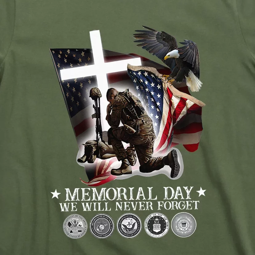 We Will Never Forget Veteran Memorial Day T-Shirt