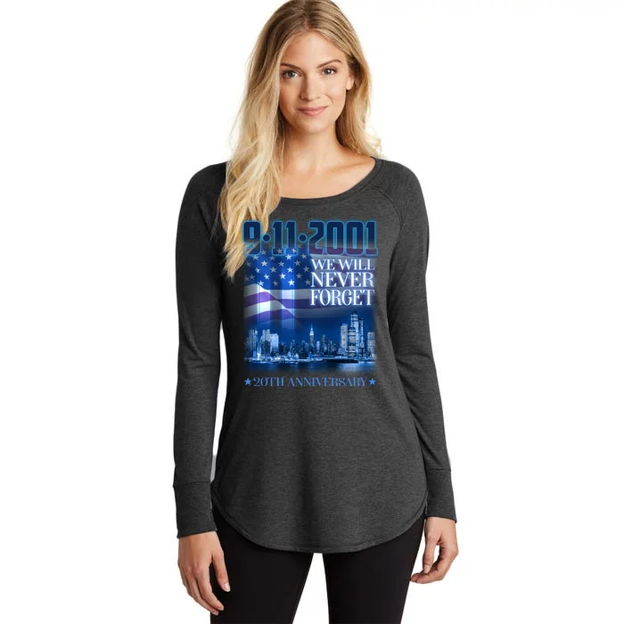 We Will Never Forget 9112021 20th Anniversary Women's Perfect Tri Tunic Long Sleeve Shirt