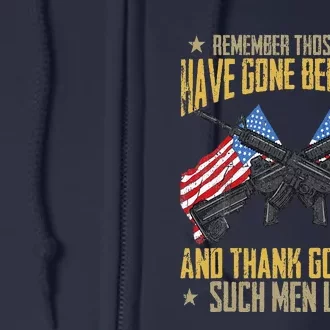 We Will Never Forget Retro Memorial Day Full Zip Hoodie