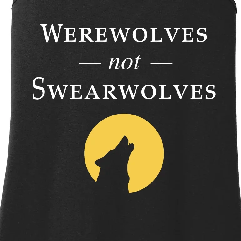 WeRe Werewolves Not Swearwolves Ladies Essential Tank