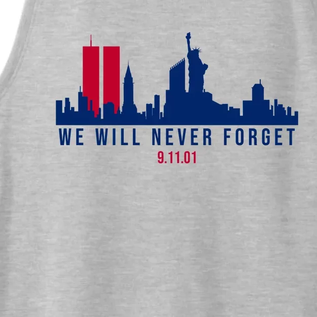 We Will Never Forget 09.11.01 September 11th 2001 Ladies Tri-Blend Wicking Tank