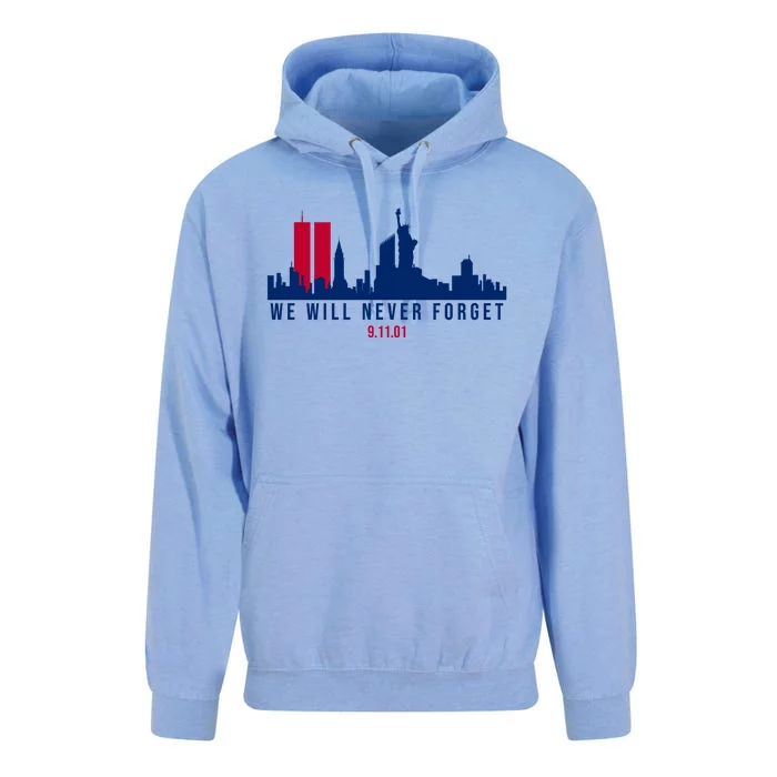 We Will Never Forget 09.11.01 September 11th 2001 Unisex Surf Hoodie