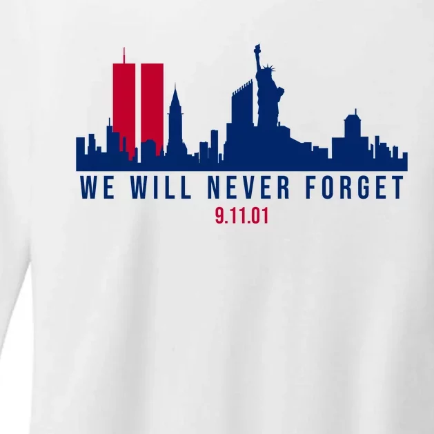 We Will Never Forget 09.11.01 September 11th 2001 Womens CVC Long Sleeve Shirt