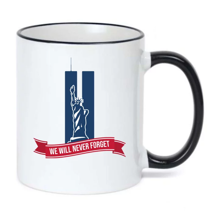 We Will Never Forget 09.11.01 Statue Of Liberty Black Color Changing Mug