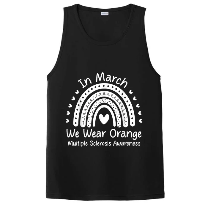 We Wear Orange Multiple Sclerosis Awareness Ms Month Performance Tank