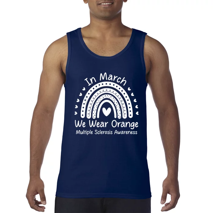 We Wear Orange Multiple Sclerosis Awareness Ms Month Tank Top