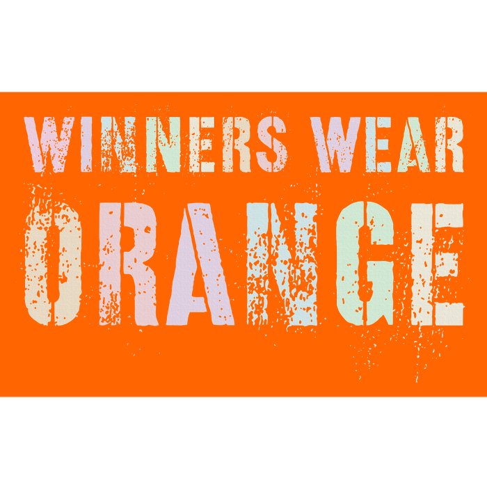 WINNERS WEAR ORANGE Summer Camp Team Color War Game Event Bumper Sticker