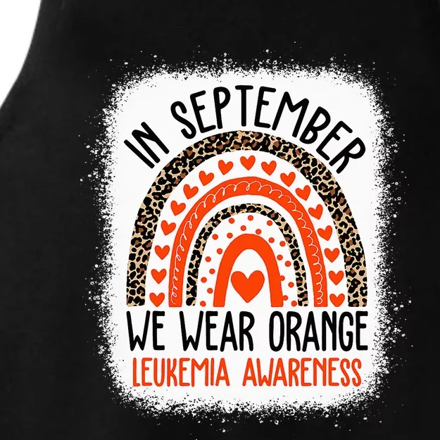 We Wear Orange Leukemia Awareness Month Ladies Tri-Blend Wicking Tank