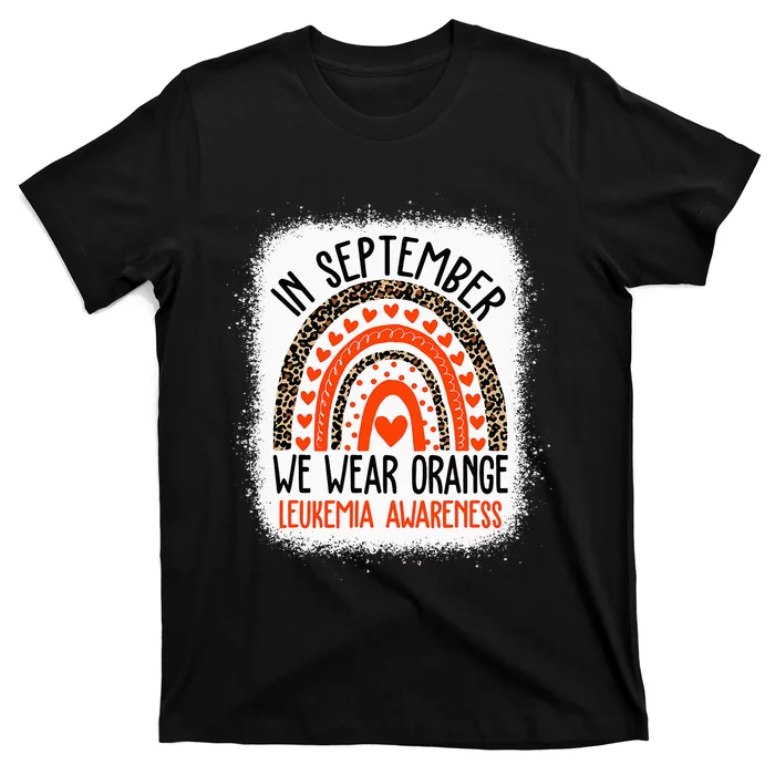 We Wear Orange Leukemia Awareness Month T-Shirt