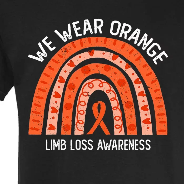 We Wear Orange For Limb Loss Awareness Garment-Dyed Heavyweight T-Shirt