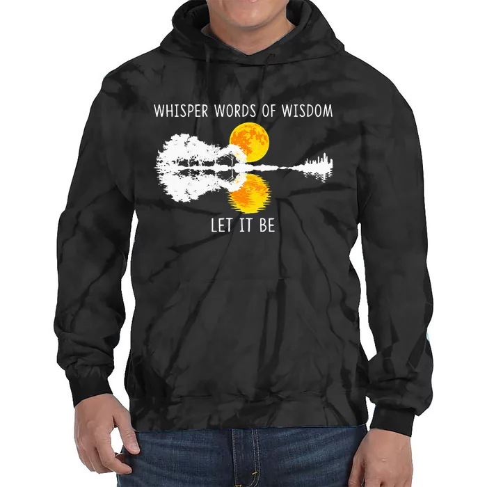 Whisper Words Of Wisdom LetIt Be Guitar Lake Shadow Tie Dye Hoodie