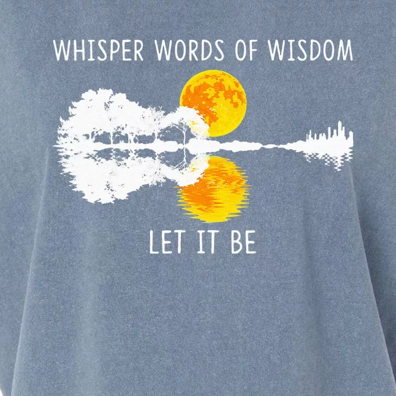 Whisper Words Of Wisdom LetIt Be Guitar Lake Shadow Garment-Dyed Women's Muscle Tee