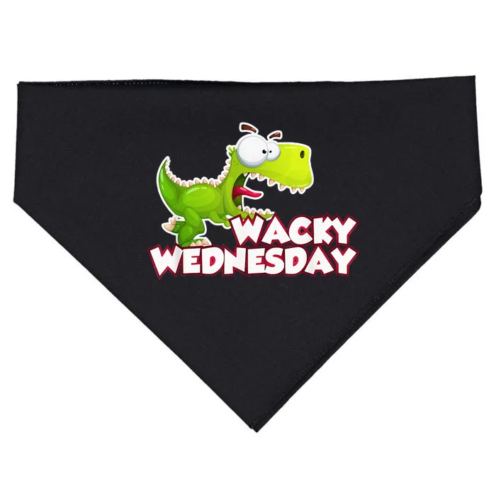 Wacky Wednesday Outfit Dinosaur USA-Made Doggie Bandana