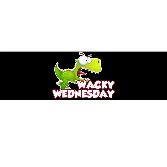 Wacky Wednesday Outfit Dinosaur Bumper Sticker