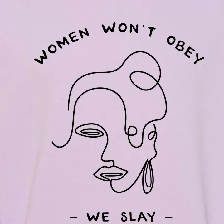 Women Wont Obey Garment-Dyed Sweatshirt