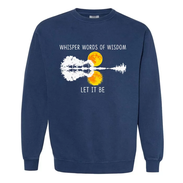 Whisper Words Of Wisdom Let It Be Guitar Lake Shadow Garment-Dyed Sweatshirt