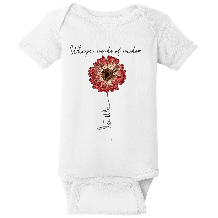 Whisper Words Of Wisdom Let Is Be Baby Bodysuit