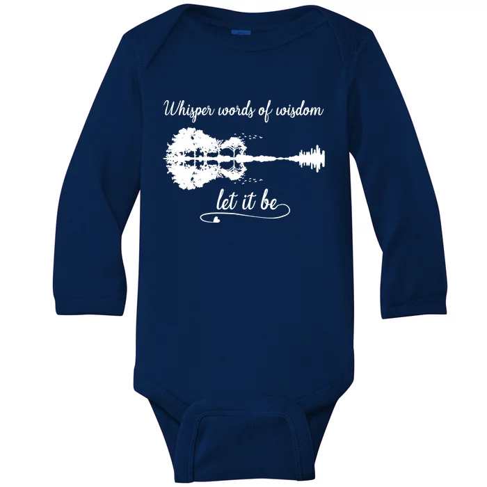 Whisper Words Of Wisdom Baby Long Sleeve Bodysuit