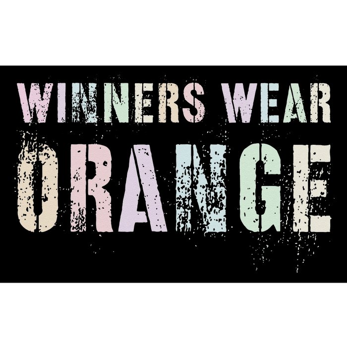 WINNERS WEAR ORANGE Summer Camp Team Color War Game Event Bumper Sticker