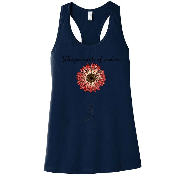 Whisper Words Of Wisdom Let Is Be Women's Racerback Tank