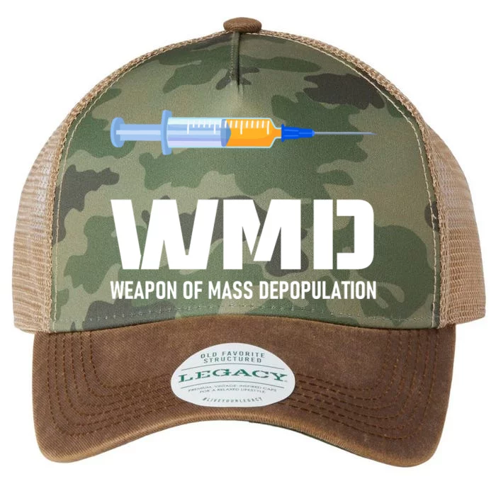 WMD Weapon Of Mass Depopulation Legacy Tie Dye Trucker Hat